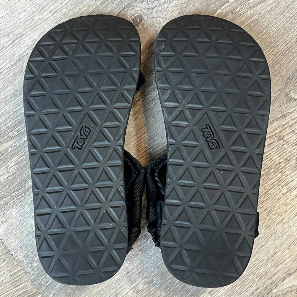 Teva Original Universal Mens Black Sport Sandals 1004010 Size 9